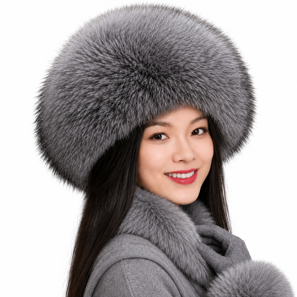 MOGSki SILVER FOX FUR COSSACK HAT