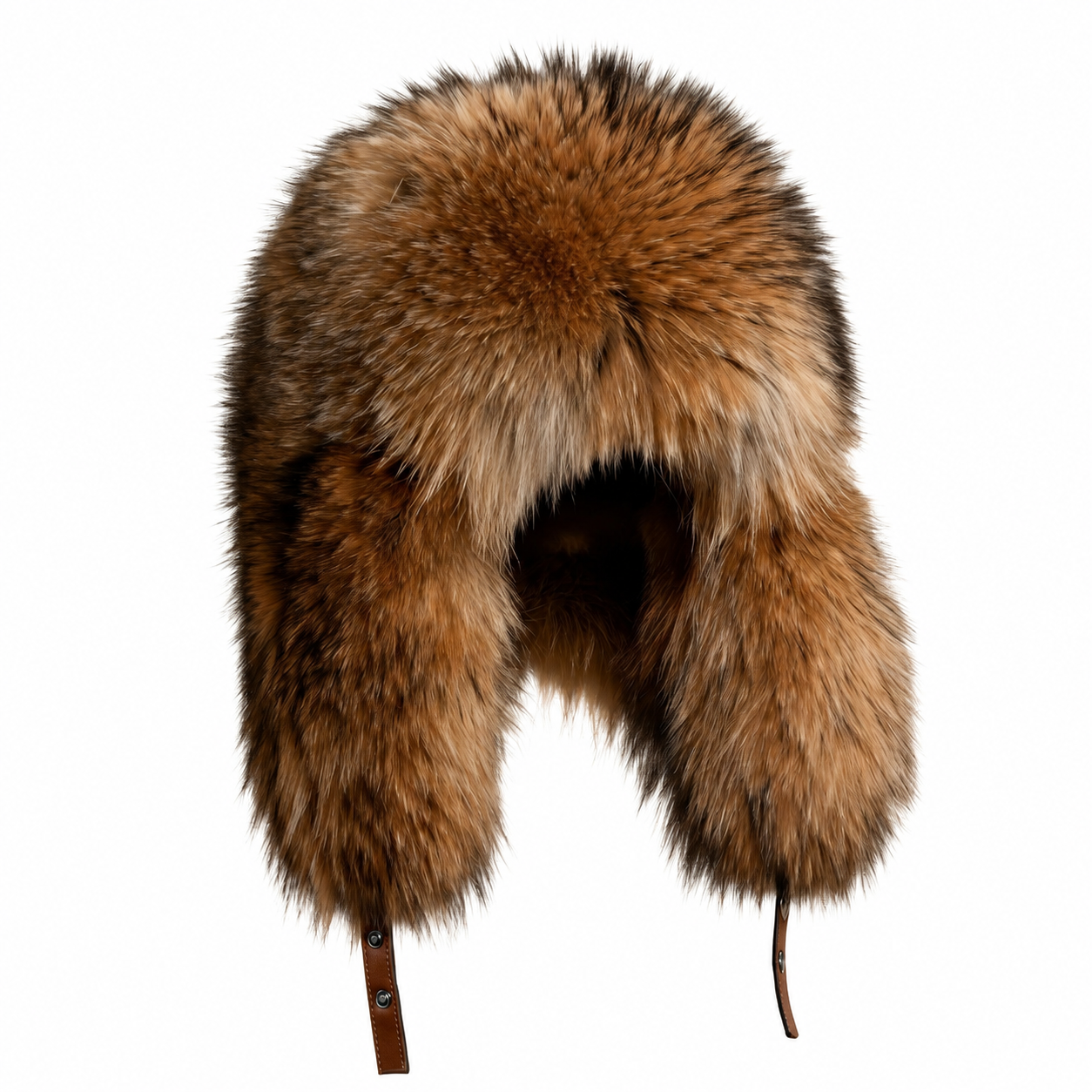 MOGSki GOLDEN RACCOON FUR TRAPPER HAT
