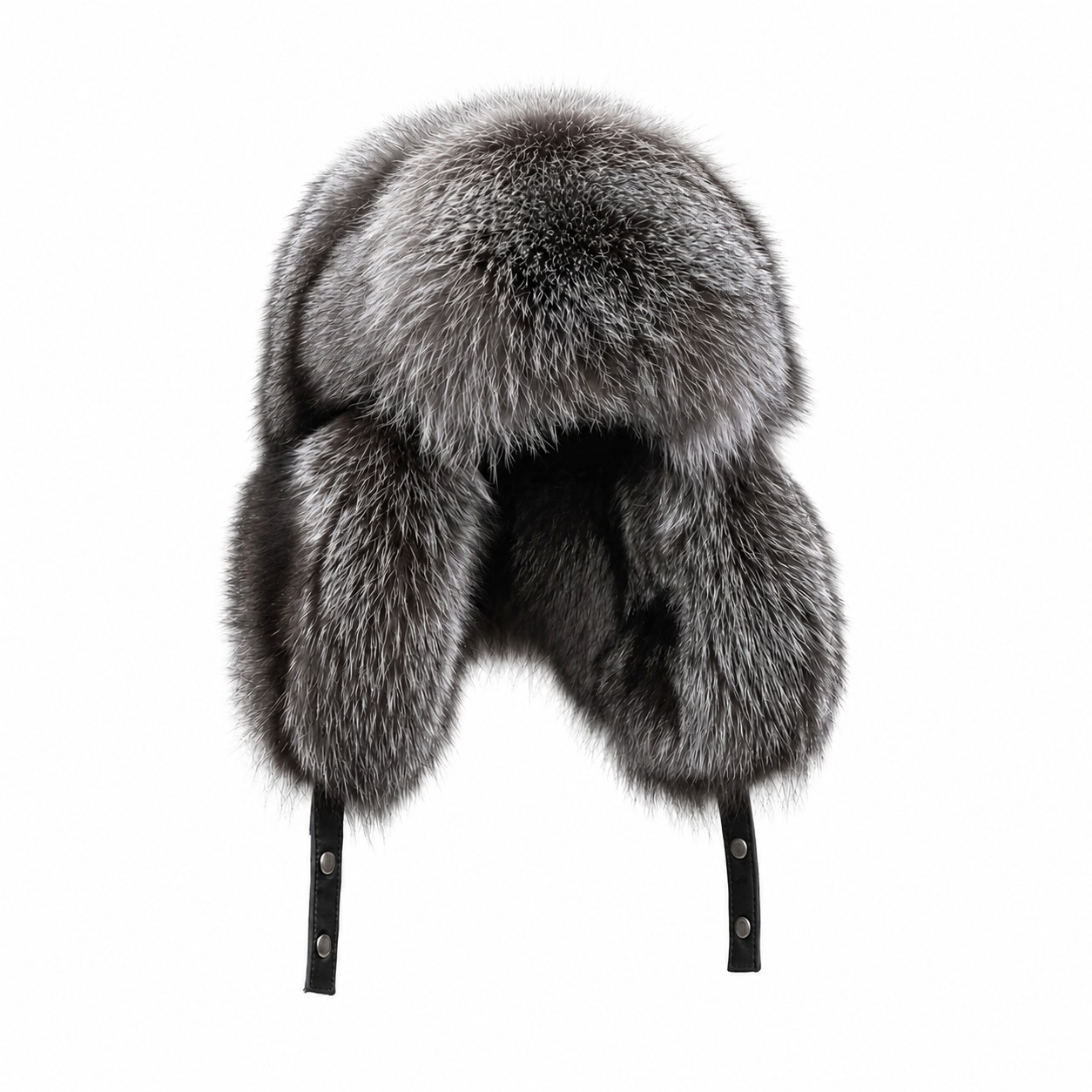 MOGSki SILVER FOX FUR TRAPPER HAT