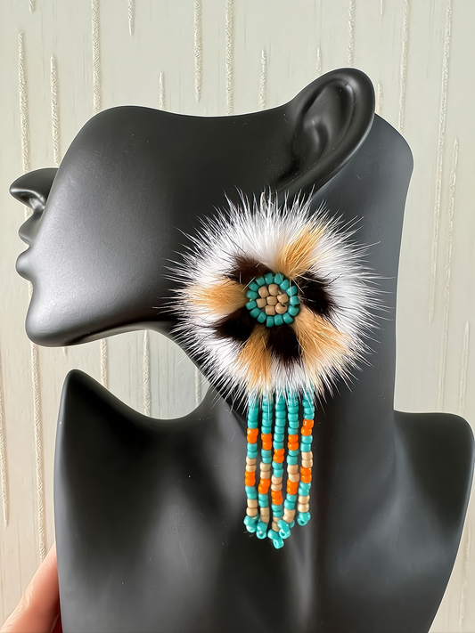 MOGSki Evenki Sunflower Earrings — view 2