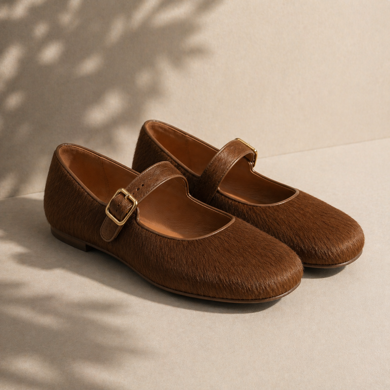MOGSki CHESTNUT CALF HAIR MARY JANE
