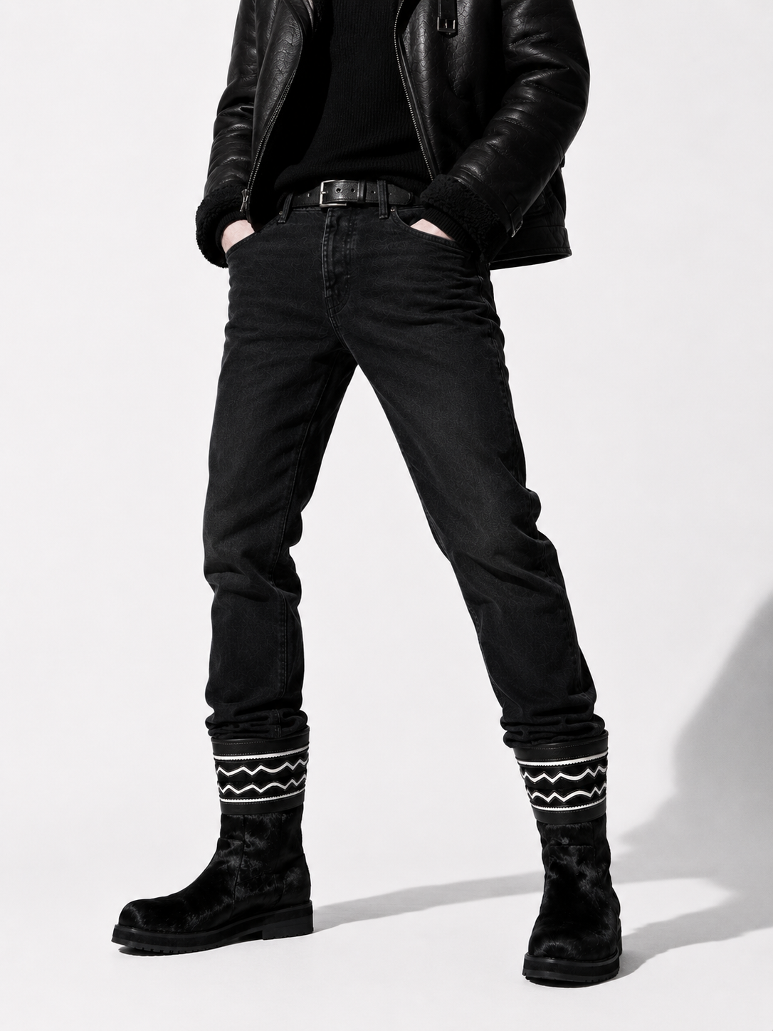 MOGSki NOIR CALF HAIR HERITAGE SNOW BOOT