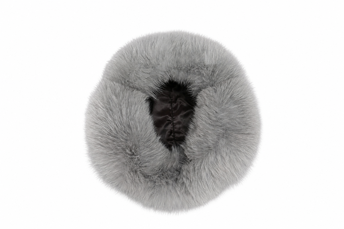 MOGSki Natural Fox Fur Beaded Hat — view 7