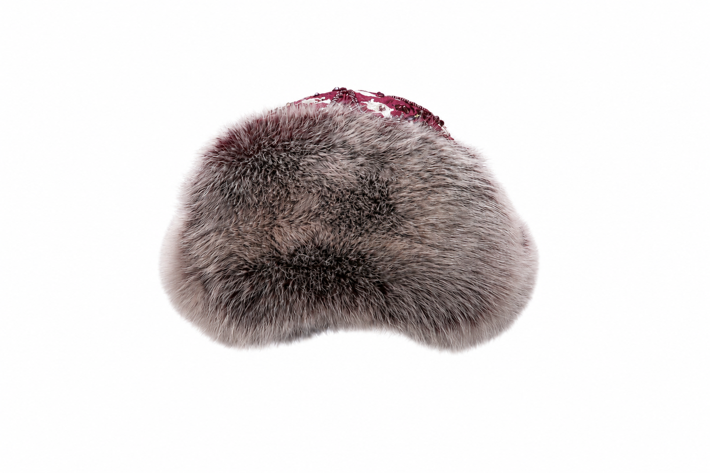 MOGSki FOX FUR BEADED HAT