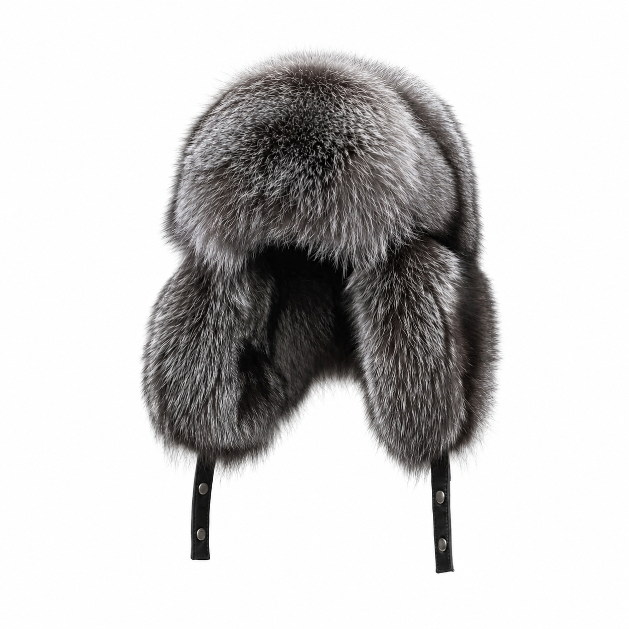 MOGSki SILVER FOX FUR TRAPPER HAT