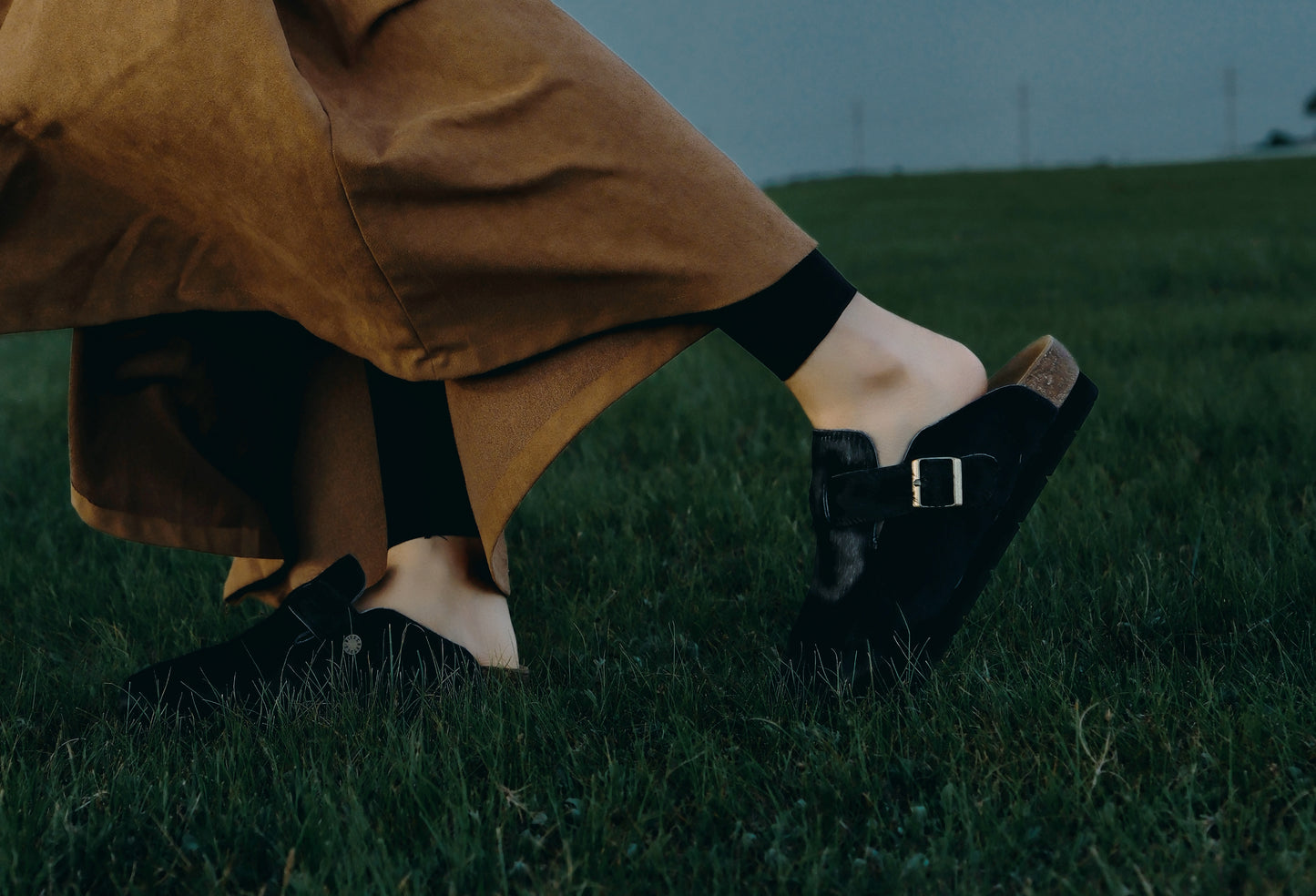 MOGSki NOIR CALF HAIR CLOG
