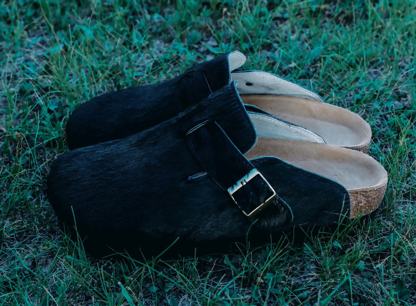 MOGSki NOIR CALF HAIR CLOG