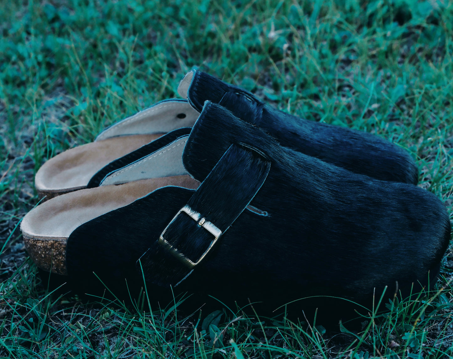 MOGSki NOIR CALF HAIR CLOG