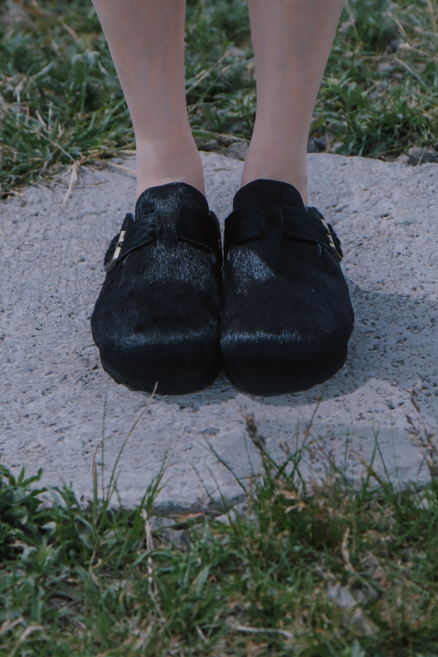 MOGSki NOIR CALF HAIR CLOG
