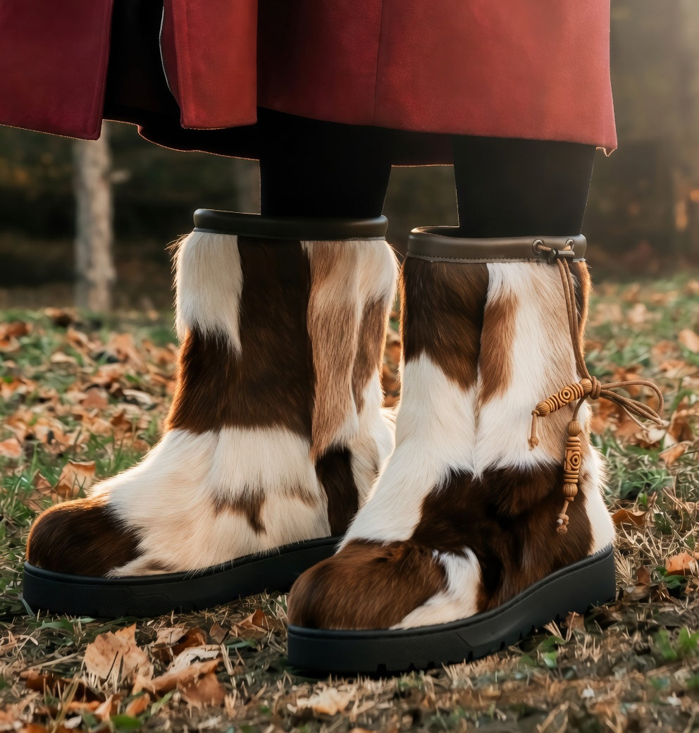 MOGSki SPOTTED SHEEPSKIN SNOW BOOT