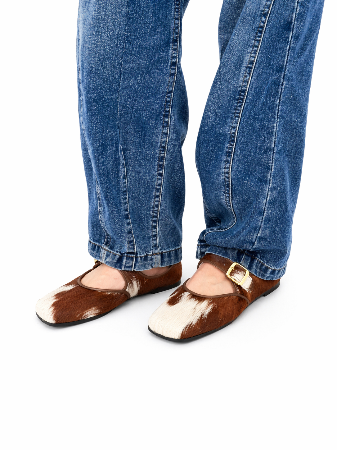 MOGSki SPECKLED CALF HAIR MARY JANE