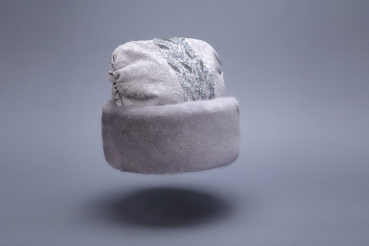 MOGSki HAND-BEADED MINK FUR HAT
