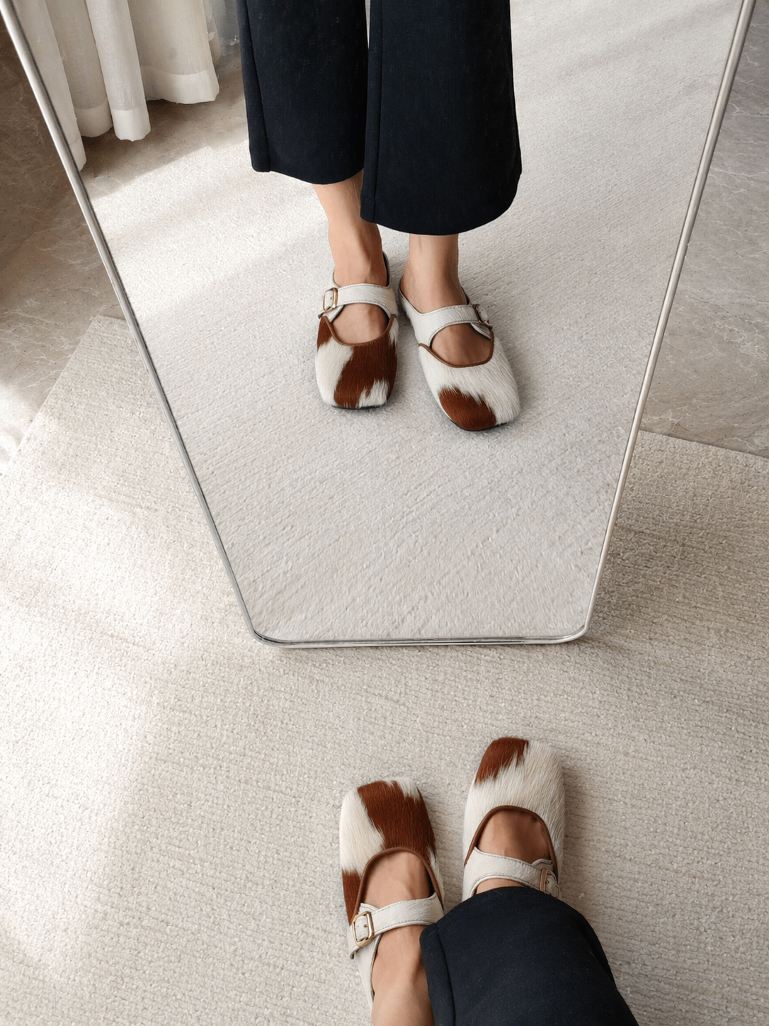 MOGSki SPECKLED CALF HAIR MARY JANE