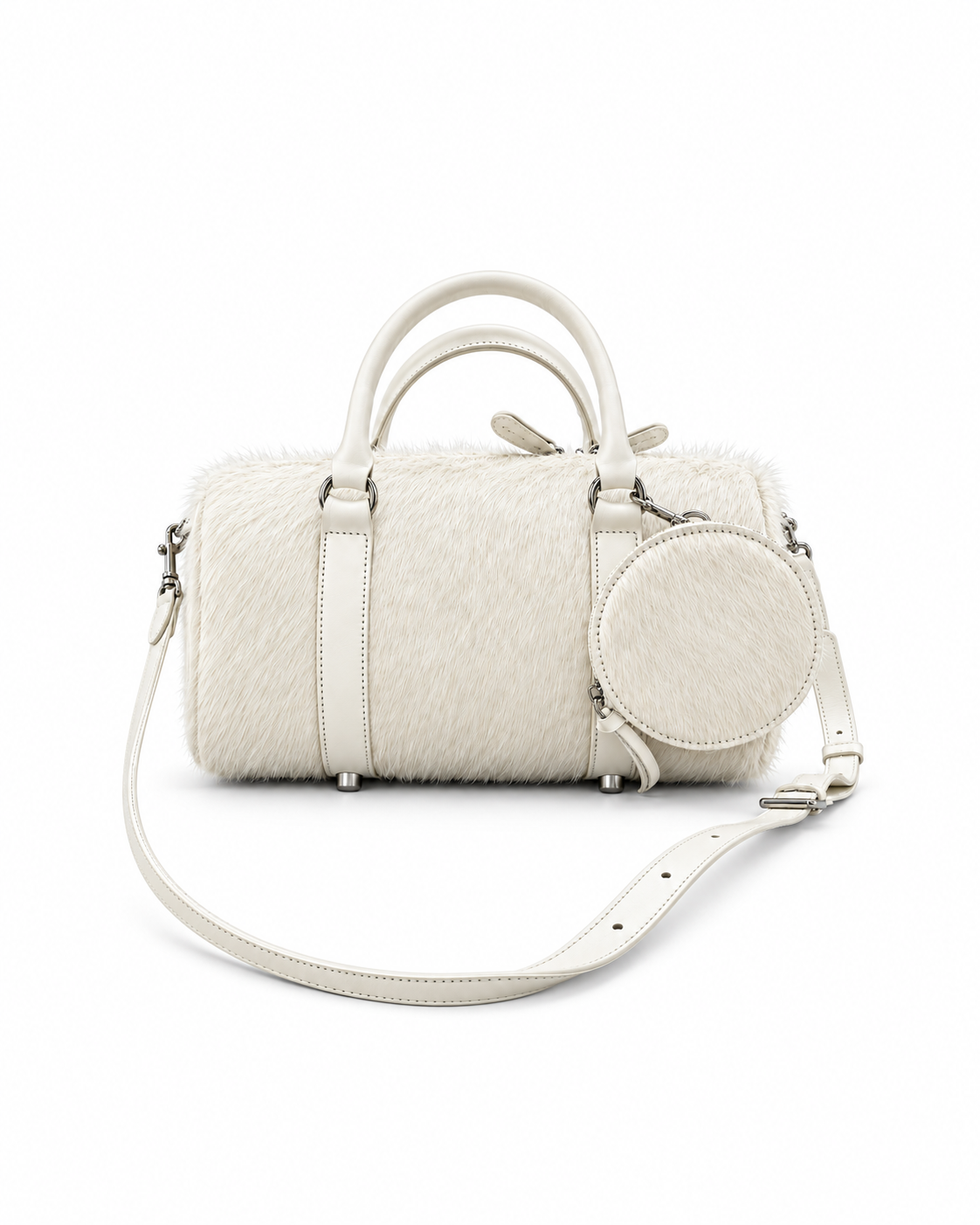 MOGSki Solid Haircalf Boston Bag