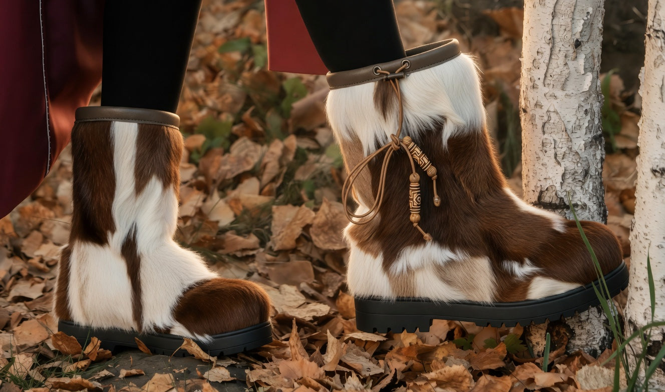 MOGSki SPOTTED SHEEPSKIN SNOW BOOT