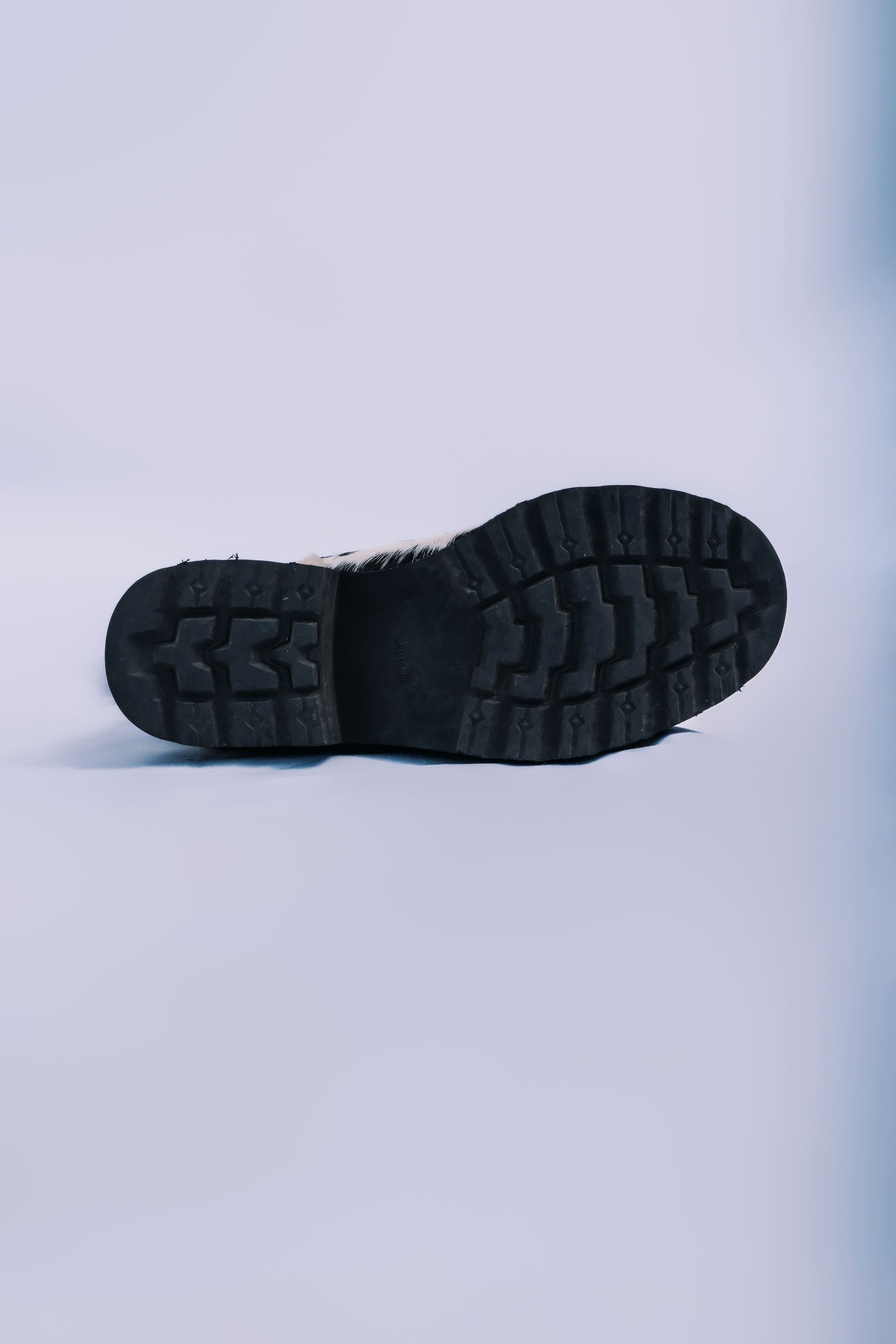 MOGSki luxury boot sole detail, anti-slip rubber outsole handcrafted Mongolian natural cowhide winter footwear