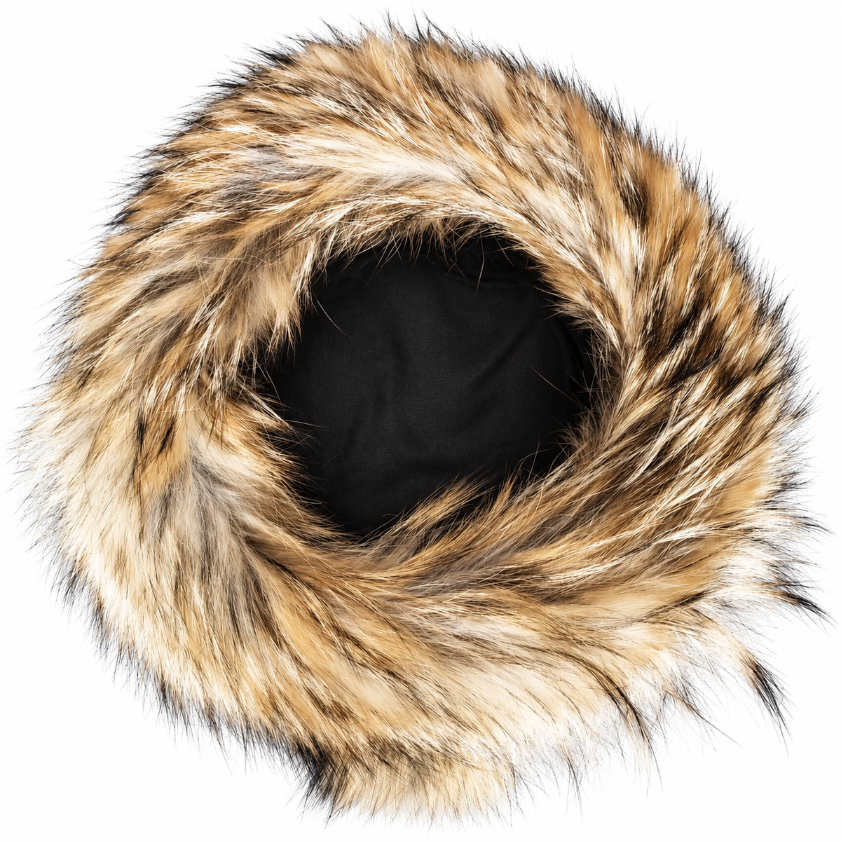 MOGSki Blonde Fox Tail Crown Hat, interior and construction detail