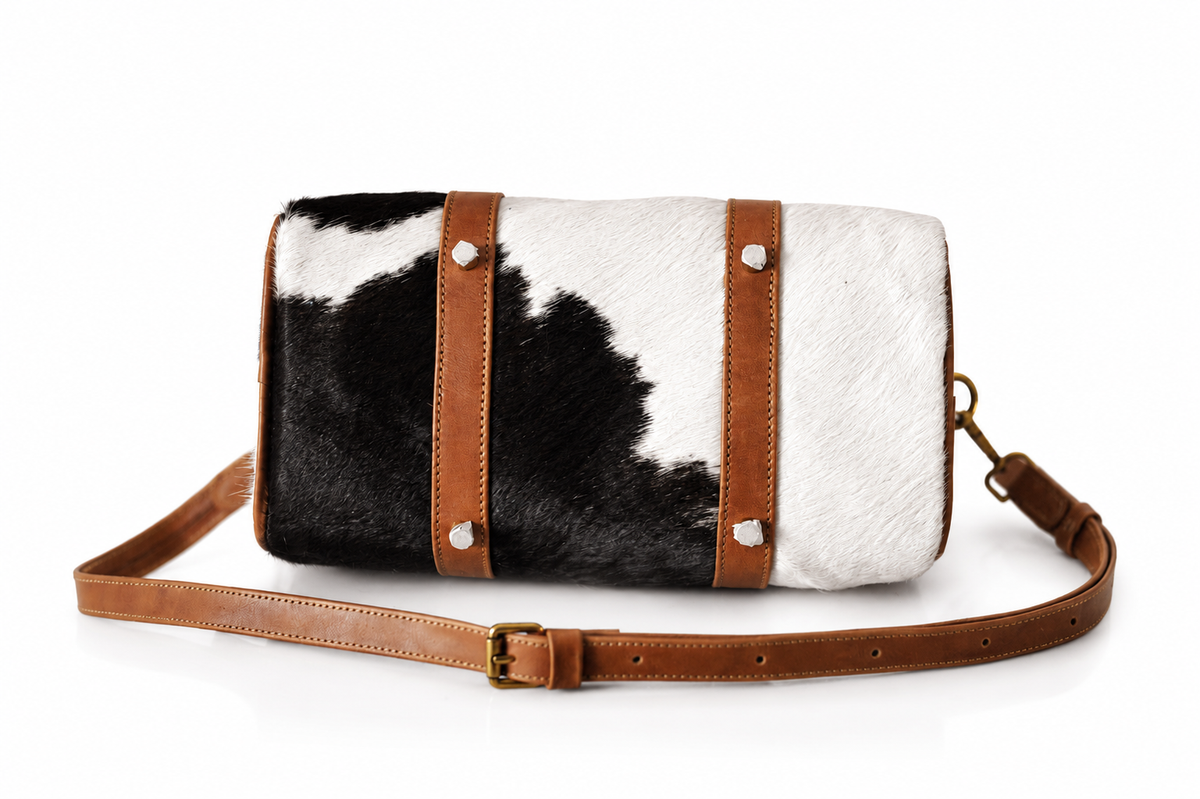 MOGSki natural haircalf Boston bag, view 4
